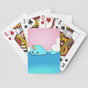 Baralho Cartões de jogo de Kawaii Narwhal