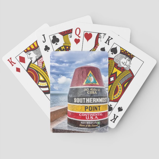 Baralho Cartões de jogo de Key West Florida (Verso)