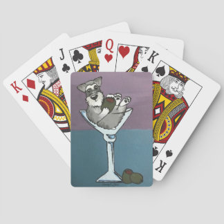 Baralho Cartões de jogo de Martini do Schnauzer
