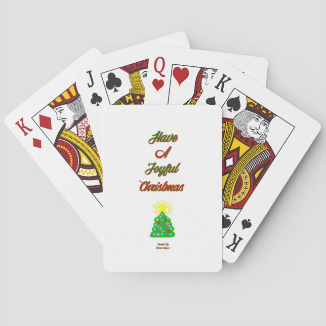 Baralho Cartões de Jogo de Natal alegres (Verso)