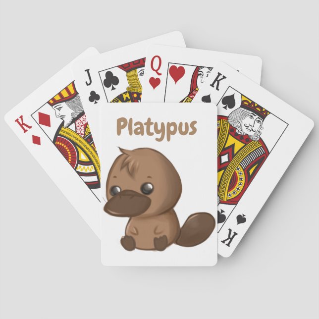 Baralho Cartões de jogo de Platypus (Verso)
