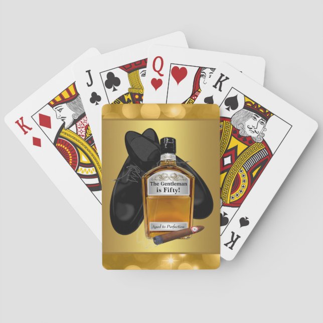 Baralho Cartões de Jogo de Poker Whiskey e Cigar (Verso)
