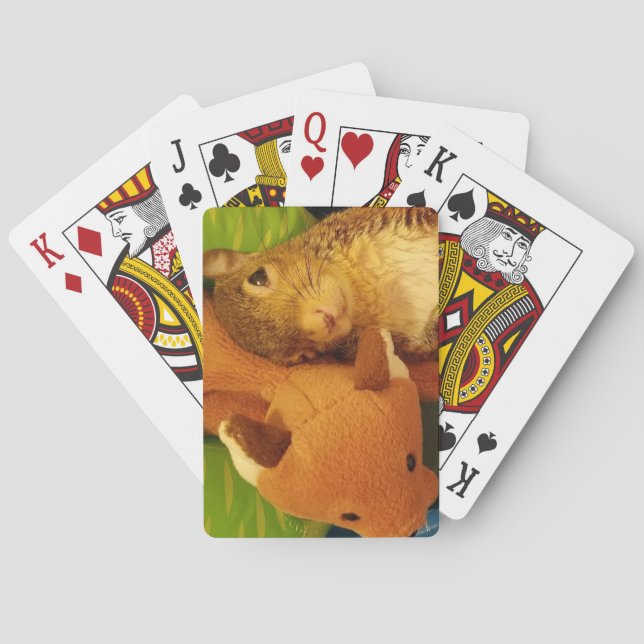 Baralho Cartões de jogo do amaranto & do Sr. Fox (Verso)