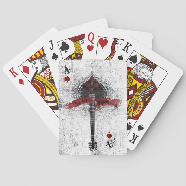 Baralho Cartões de jogo do ás de espada (Verso)