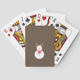 Baralho Cartões de jogo do boneco de neve