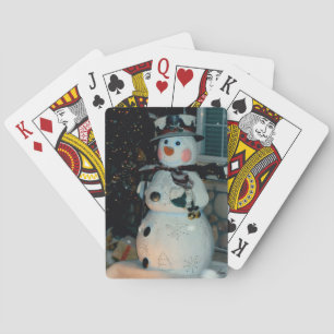 Baralho Cartões de jogo do boneco de neve