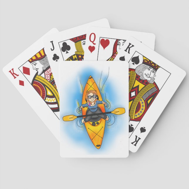 Baralho Cartões de jogo do caiaque de Khat (Verso)