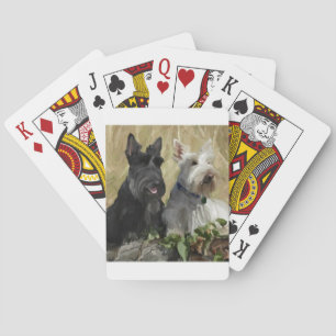 Baralho Cartões de jogo do cão de Terrier do Scottish