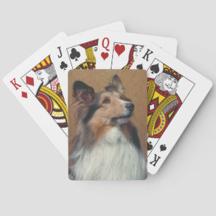 Baralho Cartões de jogo do cão do Sheepdog de Shetland