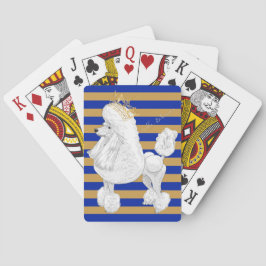 Baralho Cartões de jogo do comportamento da caniche