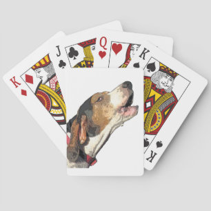 Baralho Cartões de jogo do Coonhound do caminhante de