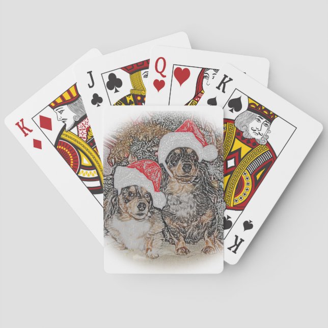 Baralho Cartões de jogo do Dachshund (Verso)