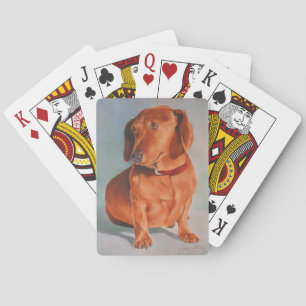 Baralho Cartões de jogo do Dachshund