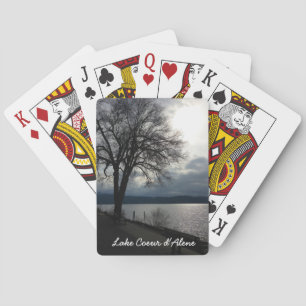 Baralho Cartões de jogo do d'Alene de Coeur do lago