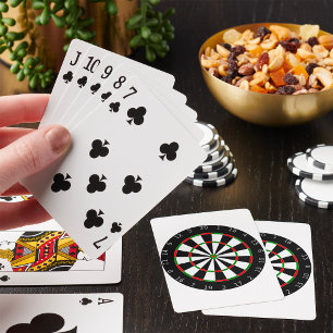 Baralho Cartões de jogo do Dartboard