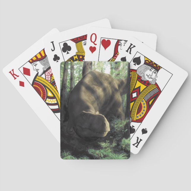 Baralho Cartões de jogo do dinossauro (Verso)