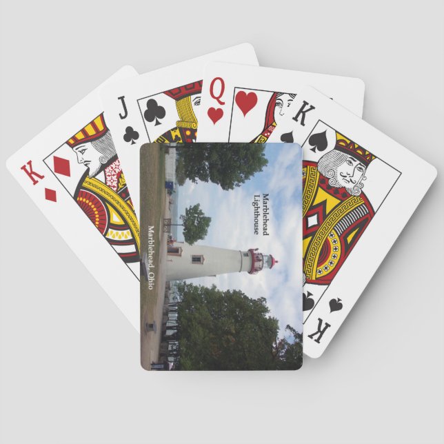 Baralho Cartões de jogo do farol de Marblehead (Verso)