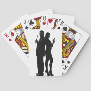 Baralho Cartões de jogo do fumo & do punhal, casal