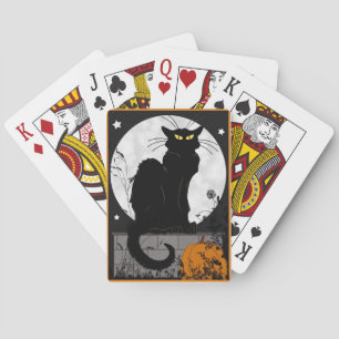 Baralho "Cartões de jogo do gato preto"