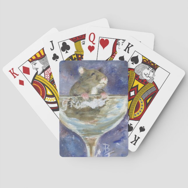 Baralho Cartões de jogo do hamster do anão (Verso)