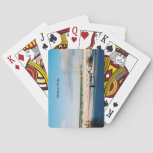 Baralho Cartões de jogo do inverno da ponte de Mackinac