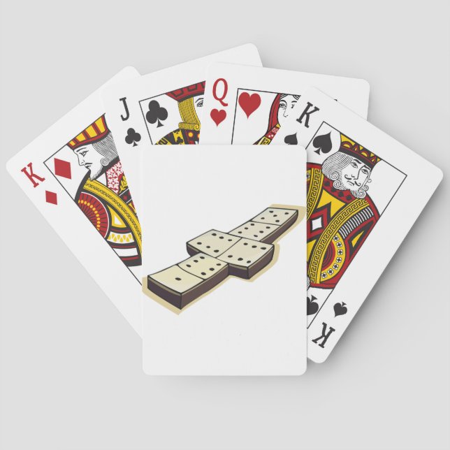 Baralho Cartões de jogo do jogo dos dominós (Verso)