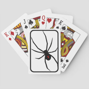 Baralho Cartões de jogo do logotipo da aranha da viúva