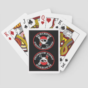 Baralho Cartões de jogo do macaco do crânio do Blacktop