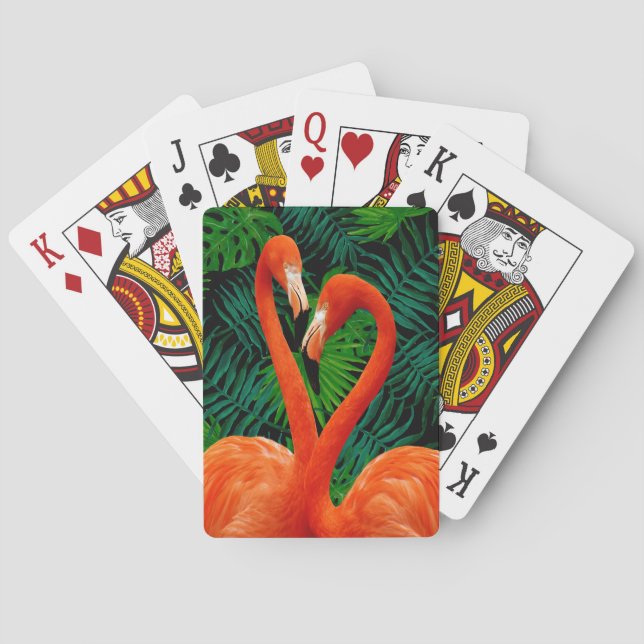 Baralho Cartões de jogo do póquer do paraíso do flamingo (Verso)