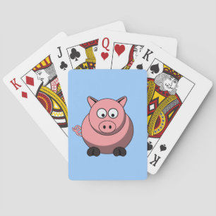 Baralho Cartões de jogo do porco dos desenhos animados