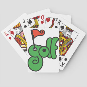 Baralho Cartões de jogo do sinal do golfe