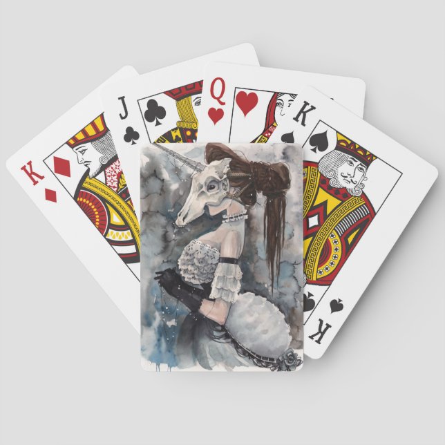 Baralho Cartões de jogo do unicórnio (Verso)