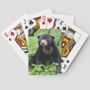 Baralho Cartões de jogo do urso de preguiça