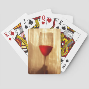 Baralho Cartões de jogo do vinho, caras padrão do índic