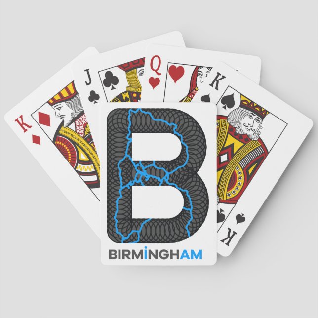 Baralho Cartões de jogo dos canais de Birmingham (Verso)