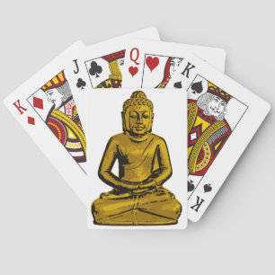 Baralho Cartões de jogo dourados de Buddha