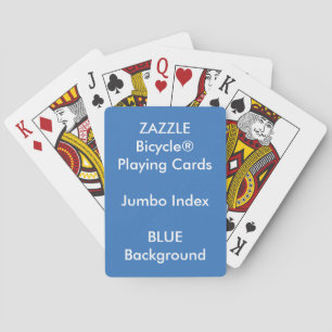 Baralho Cartões de jogo enormes feitos sob encomenda AZUI