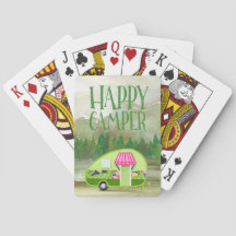 Cartões de jogo exteriores do campista