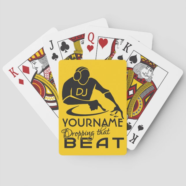 Baralho Cartões de jogo feitos sob encomenda do DJ (Verso)