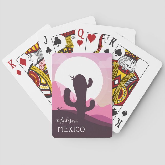 Baralho Cartões de jogo feitos sob encomenda do nome & do (Verso)