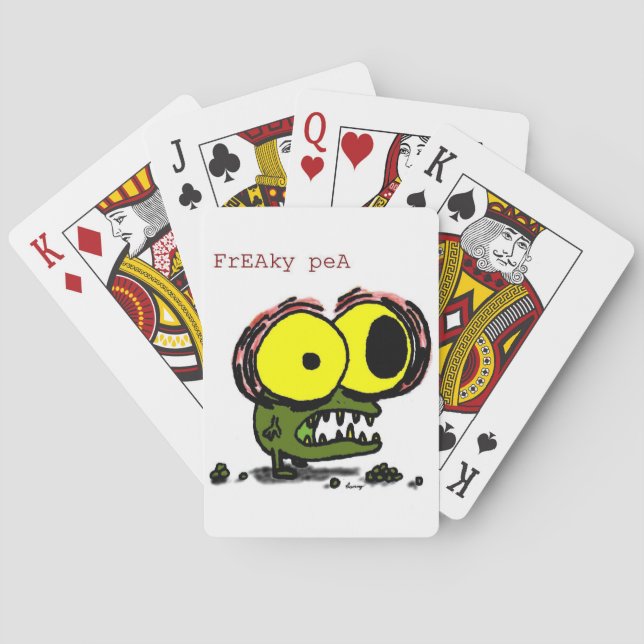 Baralho Cartões de jogo Freaky da ervilha (Verso)