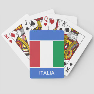 Baralho Cartões de jogo italianos da bandeira