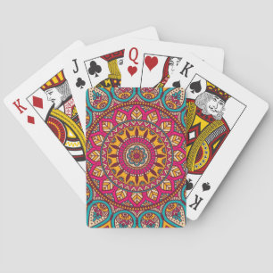 Baralho cartões de jogo mandala