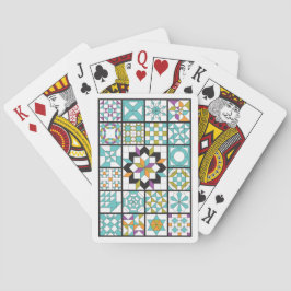 Baralho Cartões de jogo modernos da edredão do