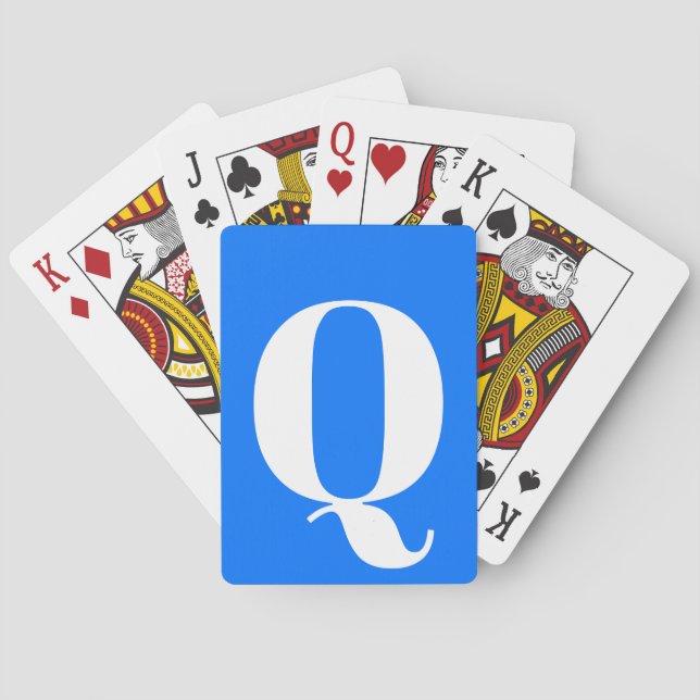 Baralho Cartões de jogo MONOGRAMMED para o cego (Verso)