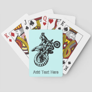 Baralho Cartões de jogo personalizados da motocicleta