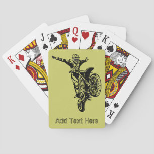 Baralho Cartões de jogo personalizados da motocicleta