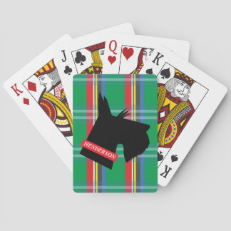 Baralho Cartões de jogo personalizados Terrier do Scottish