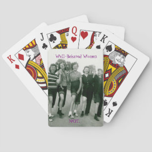 Baralho Cartões de jogo retros/Rockabilly das mulheres