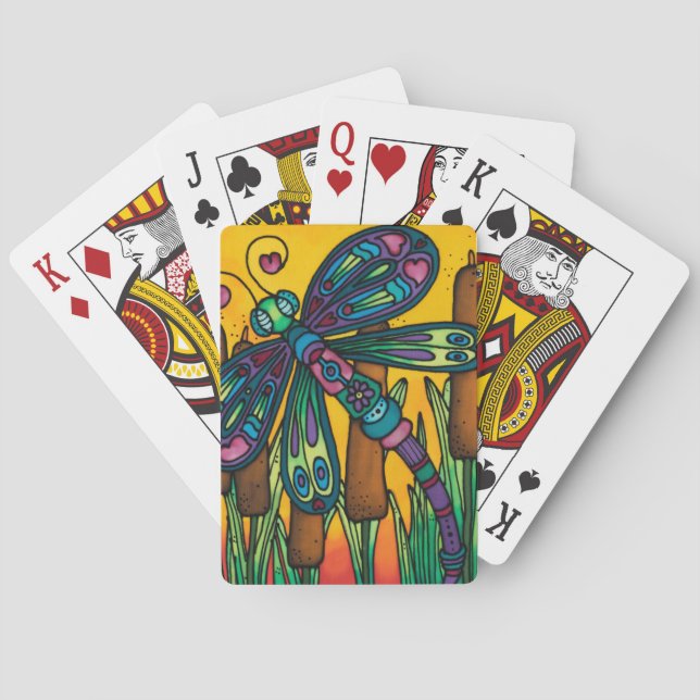 Baralho Cartões de jogo: Série da libélula (Verso)